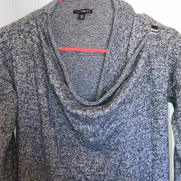 Express cowl neck open front cardigan sz S EUC - Picture 3 of 4